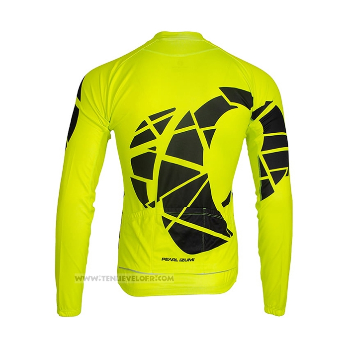 2021 Maillot Cyclisme Pearl Izumi Jaune Manches Longues et Cuissard